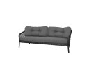 Cane-line Ocean puteset Grey For 3-seters sofa Grå