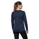 Bergans Women's Lysebu Wool Henley Navy Blue S