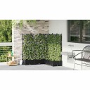  Plantekasse med spalje 5 stk Svart 120x120x125.5 cm