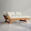 Zylar 2 seters Sovesofa   Hvit