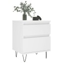  Nattbord hvit 40x35x50 cm konstruert tre 8721012110519