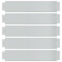 vidaXL Plengjerde 5 stk galvanisert stål 100x20 cm
