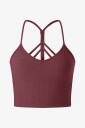 Aim'n - Sports-BH Ribbed Performance Bralette - Rød
