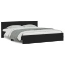 vidaXL Sengeramme med hodegavl svart 160x200 cm 8721012246874
