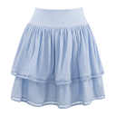 Lori Skirt Light Blue S Organic cotton skirt