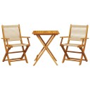  Bistrosett 3 deler beige polypropylen og heltre 3281807