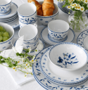 Porsgrund Bluebird Flower Tallerken 28 cm