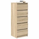  Skjenk med skuffer sonoma eik 37,5x35x99 cm konstruert tre