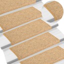 vidaXL Selvklebende trappematter 15 stk 65x25 cm oransje
