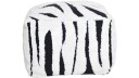 Mirello puff 50 cm   Hvit/svart
