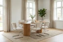 Kopparbo spisebord ovalt 180x90 cm finér   Eik