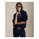 Polo Ralph Lauren Shrunken Fit Fleece Hoodie   Navy   M