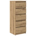  Skjenk med skuffer artisan eik 37,5x35x99 cm konstruert tre