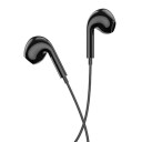 Borofone BM100 In Ear hodesett med USB C 1,2 m Svart