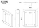 Flexson Wallmount For Sonos Sub Svart Single
