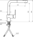 Tapwell Rin285 Kjokkenbatteri Matt Sort