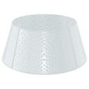 vidaXL Juletrekrage Kjegleformet Hvit Ø 62 x 25 cm Stål