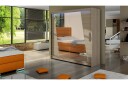 Prag Garderobe med Speil 180x215 cm - Beige