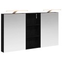  Baderomsskapsett 3 pcs 110 x 10,5 x 60,5 cm Konstruert tre