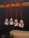 Snømann ornament Fridolin 5 cm