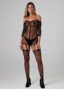 Christine - Stunning Shoulderless Suspender Bodystocking
