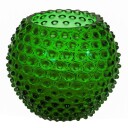 Klimchi  Hobnail vase 25 cm dark green