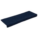 vidaXL Trappematter 15 stk nålestempel 65x21x4 cm blå