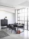 Torkelson Gotham vitrineskap akasie/svart 96 x 96 cm Natur