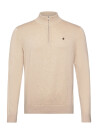 Morris Brian Half Zip - Cream - M