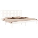 vidaXL Sengeramme hvit heltre 180x200 cm 6FT Super King