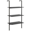  Stigehyller 3 etasjer svart 64x35x120,5 cm 8720286563359