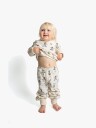 Geggamoja  Todelt Pysjamas Pippi Langstrømpe Beige 110 116