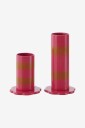 Ellos Home   Lysestake Arty Scallop 2 stk med ulik høyde   Rosa