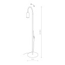 Euluna Eye Flex gulvlampe med fleksibel arm, hvit