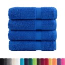 vidaXL Premium badehåndklær SOLUND 4 stk blå 100x150 cm 600gsm