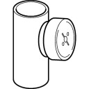 Geberit 160mm 90° Renserør med Dæksel Svart PEH