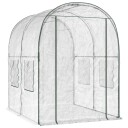 vidaXL Drivhus med ramme 160 x 200 x 192,5 cm PVC Gjennomsiktig