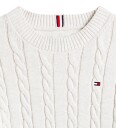 Tommy Hilfiger Genser   Strikk   Ivory Silkehvit   Tommy Hilfiger   16 år (176)   Genser