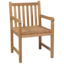 vidaXL Utestoler 6 stk heltre teak
