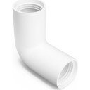 Albue 90° Ø32 mm i plast hylse/hylse og gummipakning innsats. Hvit