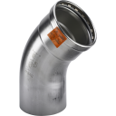 64,0 mm Sanpress Inox bøy 45°