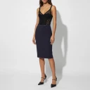 Elisabetta Franchi Dame Skjørt Blå 2XL,