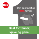 Smokk NUK Nature Silikon Red 0-6 mnd