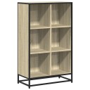 Bokhylle sonoma eik 65,5x33x107,5 cm konstruert tre