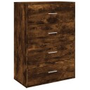  Skjenk røkt eik 60x31x84 cm konstruert tre 8721012494053