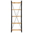 vidaXL Bokhylle 5 etasjer 60x30x180 cm heltre mango