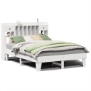  Sengeramme uten madrass hvit 140x200 cm heltre furu 8721158382832