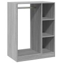  Garderobe grå sonoma 77x48x102 cm konstruert tre