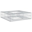  Gabion hevet seng sølv 80 x 80 x 12 cm Galvanisert Stål