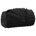 vidaXL Kastteppe Svart 270 x 240 cm Fleece